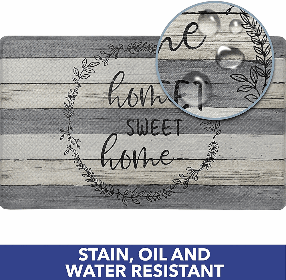 20" x 55" Anti-Fatigue Memory Foam Kitchen Runner Mat Home Sweet Home.