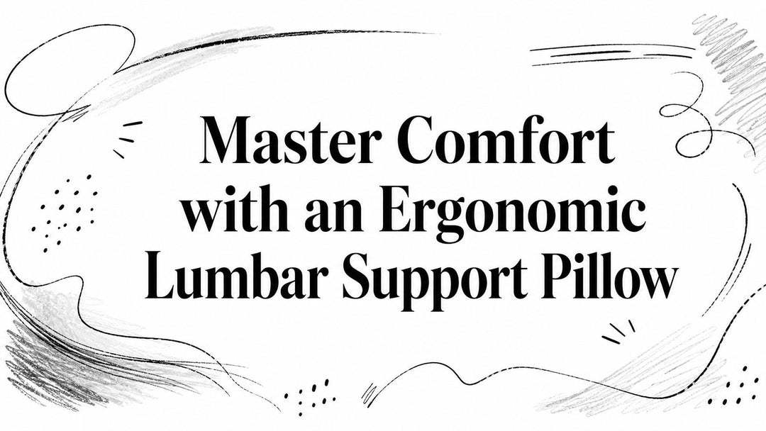 Master Comfort with an Ergonomic Lumbar Support Pillow