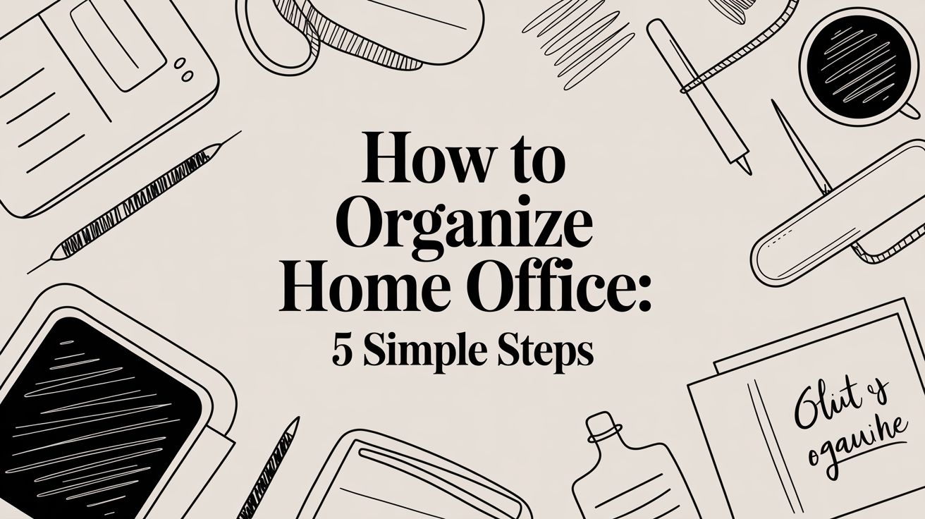 How to Organize Home Office: 5 Simple Steps