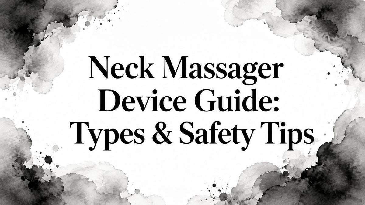 Neck Massager Device Guide: Types & Safety Tips