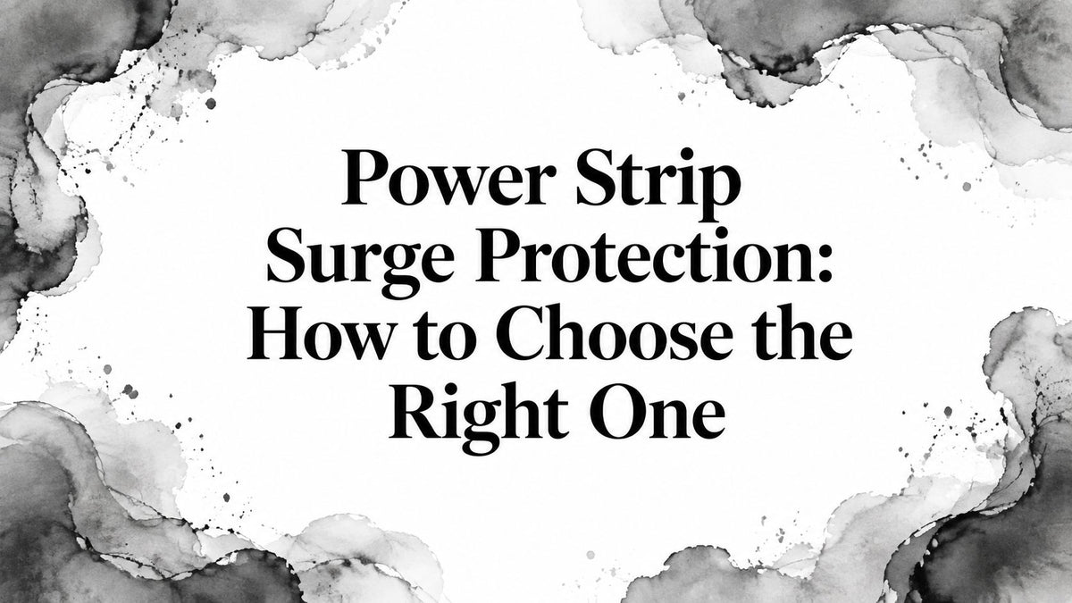 Power Strip Surge Protection: How to Choose the Right One