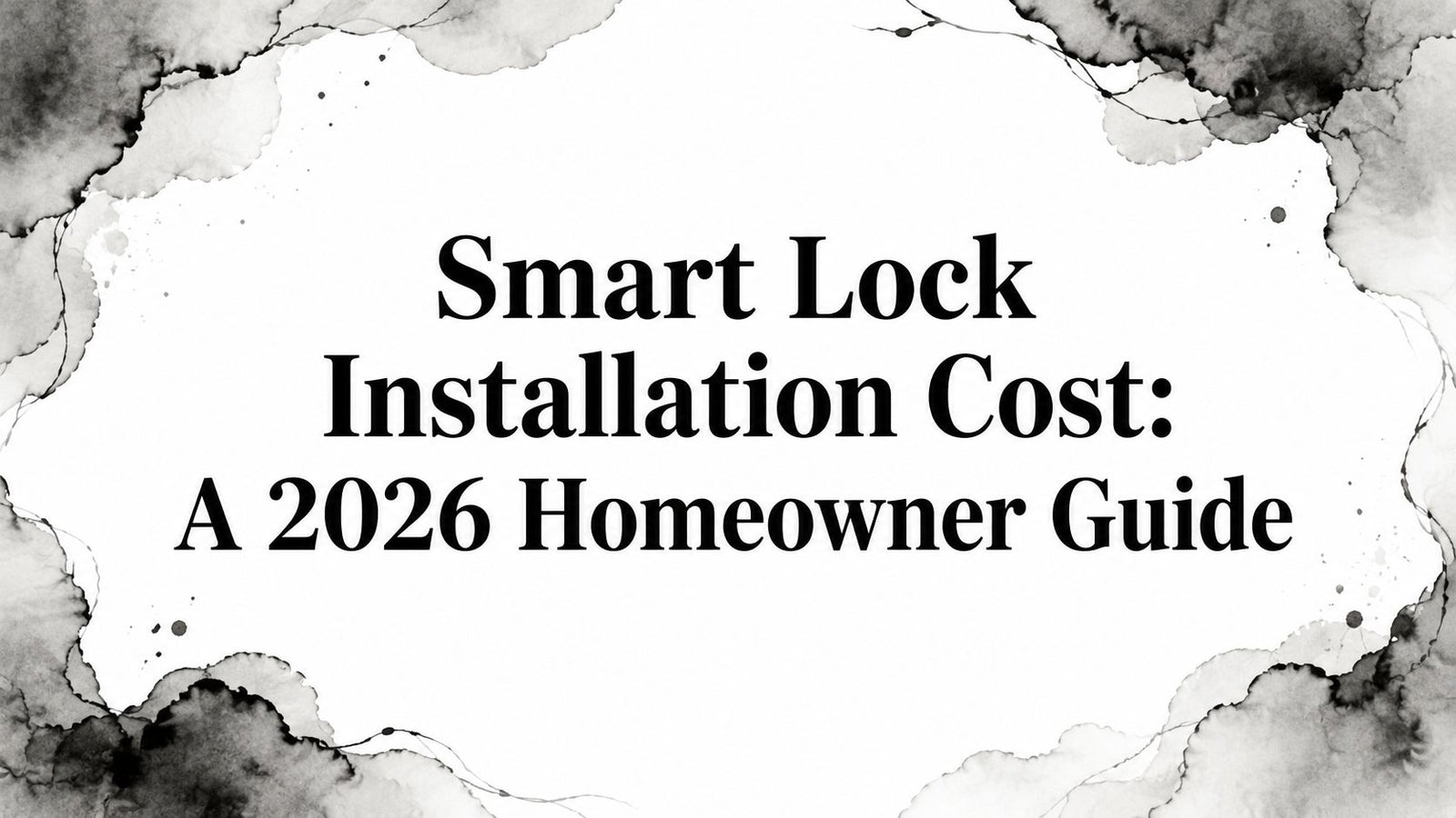 Smart Lock Installation Cost: A 2026 Homeowner Guide