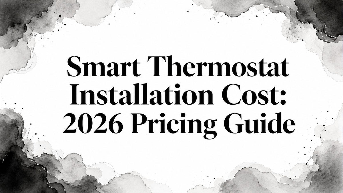 Smart Thermostat Installation Cost: 2026 Pricing Guide