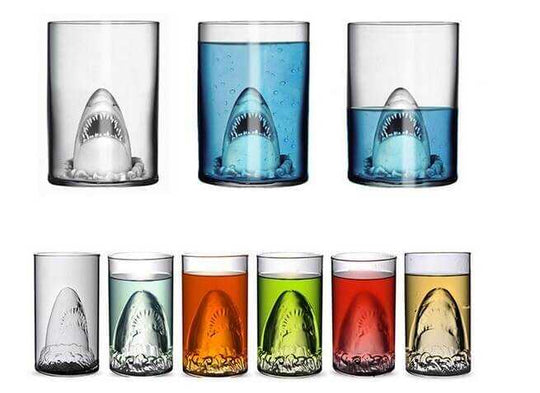 Transparent Shark Glass Cup