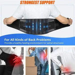 Lower back support belt with secure adjustable fit