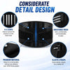 Black adjustable lumbar support belt product view
