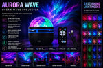 Aurora Wave™ Ocean Wave Projector Lamp