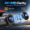 4K UHD Smart Dash Cam with Wi-Fi, GPS Support, Night Vision & Optional Rear Camera