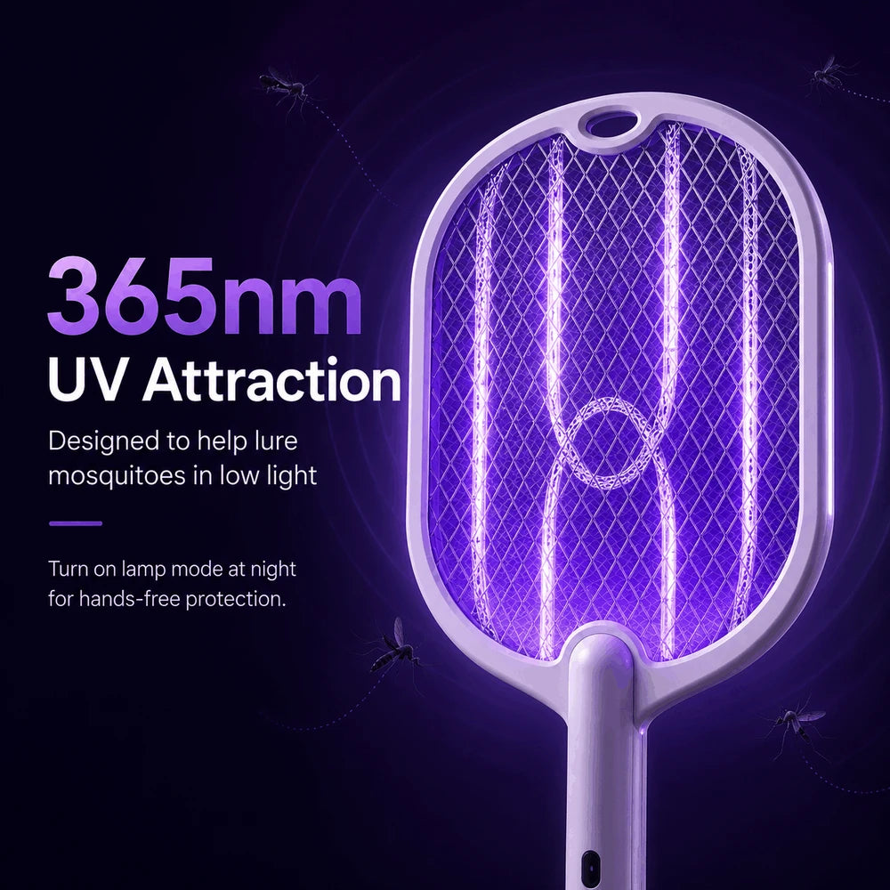 3000V mosquito swatter, electric mosquito swatter, Type-C charging