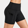 Women’s High-Waisted Biker Shorts with Pockets | Stretch Workout Shorts