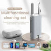 Compact 5-in-1 tech cleaning pen for cleaning wireless earbuds and charging cases