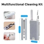 Tech cleaning pen with brush, sponge and precision tips for tight spaces and device edges