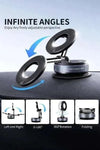 Magnetic Vacuum Suction Phone Holder – Foldable 360° Adjustable Car Mount for MagSafe & Dashboard Use