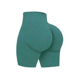 Back contour detail of women’s seamless sculpt workout shorts