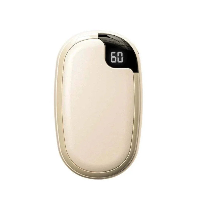 2-in-1 Magnetic Rechargeable Hand Warmers with Digital Display