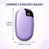2-in-1 Magnetic Rechargeable Hand Warmers with Digital Display
