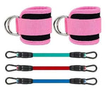 Ankle Resistance Bands Set with Padded Straps | Glute & Leg Workout