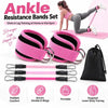 Ankle Resistance Bands Set with Padded Straps | Glute & Leg Workout