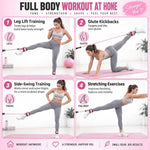 Ankle Resistance Bands Set with Padded Straps | Glute & Leg Workout