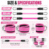 Ankle Resistance Bands Set with Padded Straps | Glute & Leg Workout