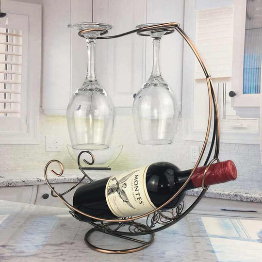 European wine rack and wine rack