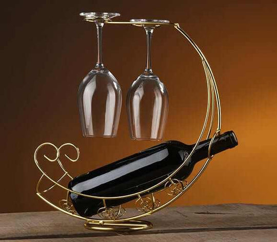 European wine rack and wine rack