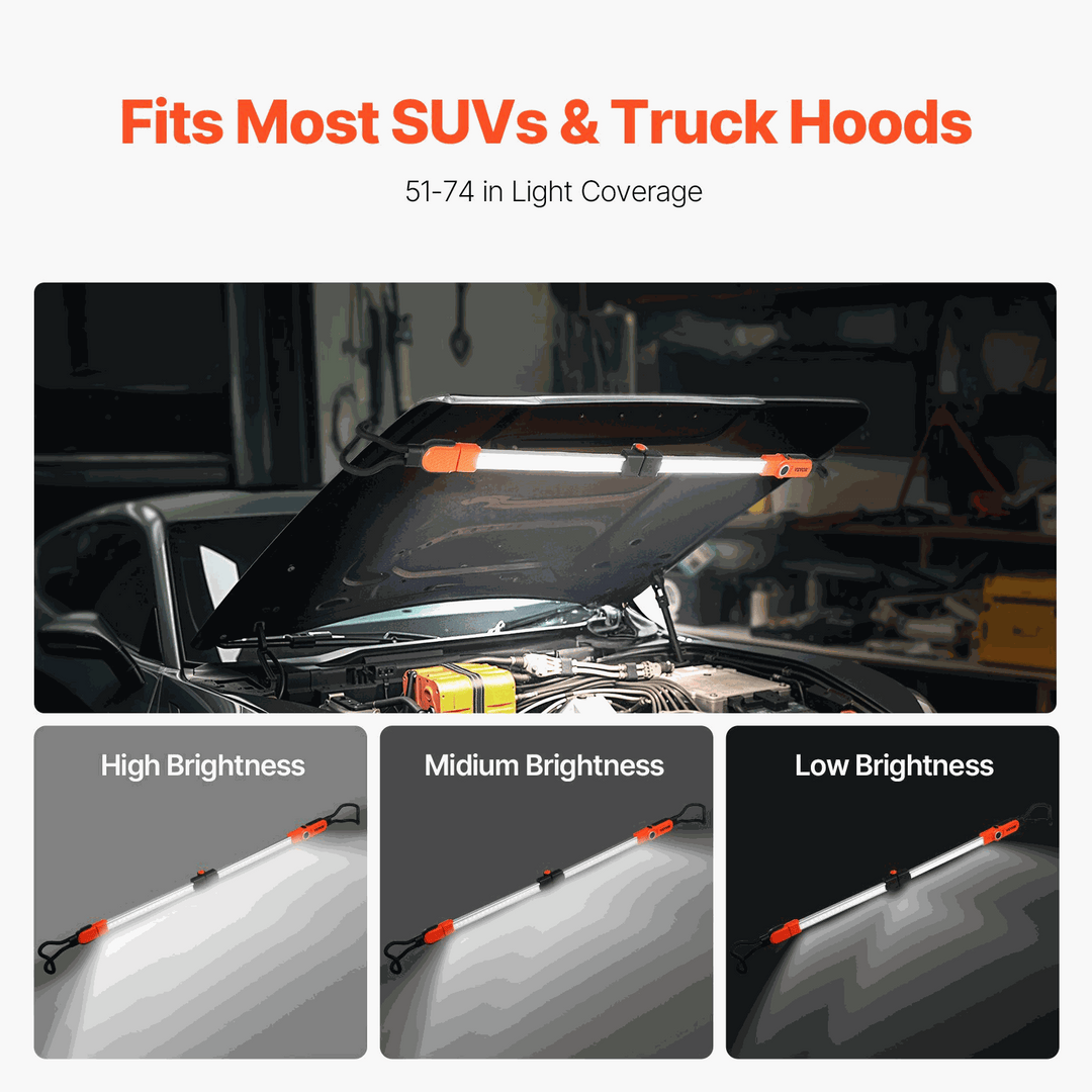 Underhood Work Light 2300LM 6000mAh LED Cordless Work Light Rechargeable Battery