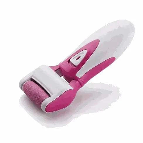 Pink and white skin exfoliator on a white background