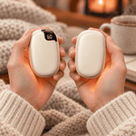 2-in-1 Magnetic Rechargeable Hand Warmers with Digital Display