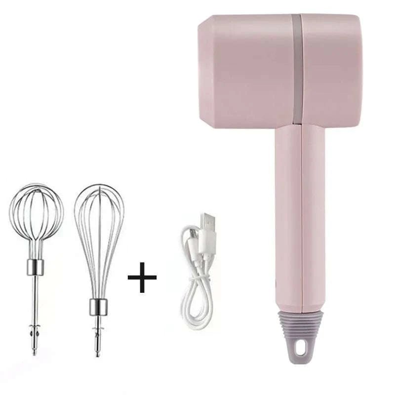 Cordless Hand Mixer – 3-Speed High-Power Portable Kitchen Mixer