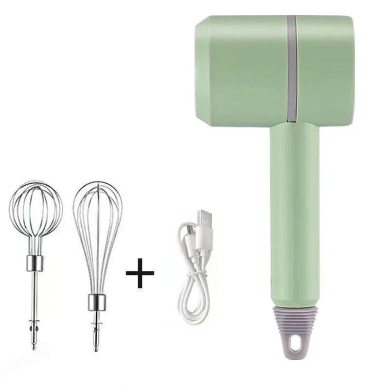 Cordless Hand Mixer – 3-Speed High-Power Portable Kitchen Mixer