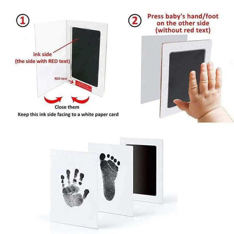 DIY Kit for Souvenir Feet/Handprints on white background Multivariant souvenir hands - Granted solutions