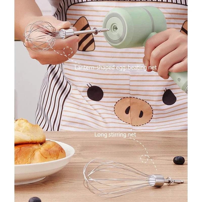 Cordless Hand Mixer – 3-Speed High-Power Portable Kitchen Mixer