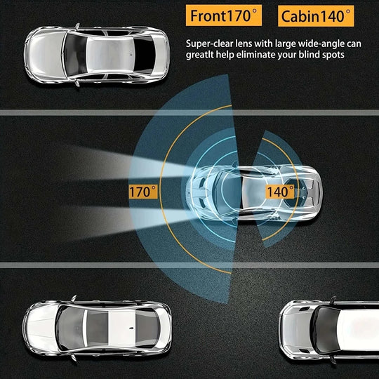 Dash cam front and rear
