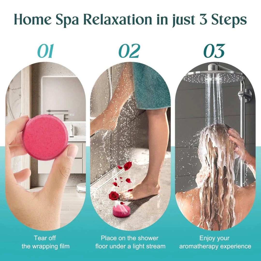 Shower Steamers Aromatherapy - 12 Pack Shower Bombs with Essential Oils Mint Eucalyptus Scent for Shower,.