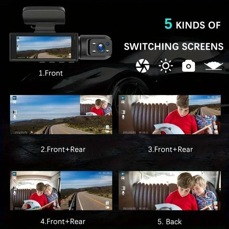 Dash cam front and rear