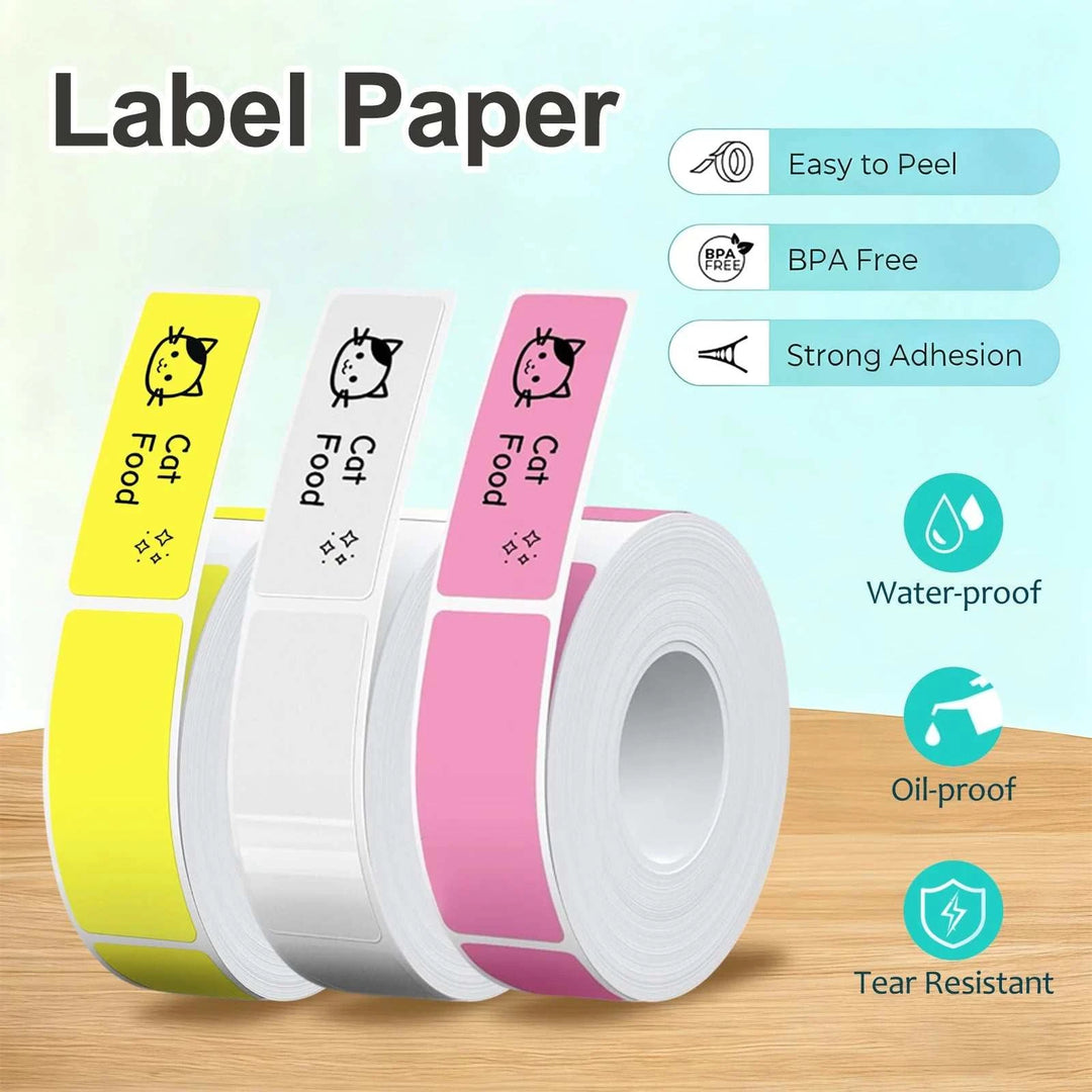 Marklife P15 Thermal Label Stickers Refill Rolls – Self-Adhesive Label Tape for P15, D30, P12 & Q30 Mini Printers