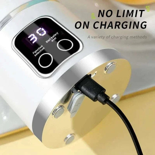 Charging device with digital display and text &