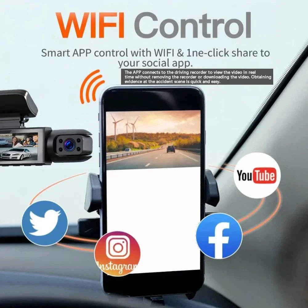 Dash cam front and rear