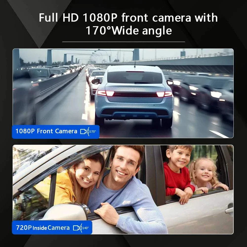 Dash cam front and rear