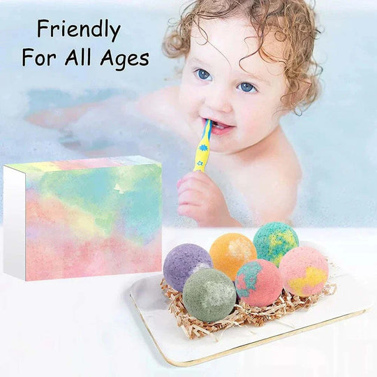 12Pcs/Set Bubble Small Bath Bombs Body Stress Relief Exfoliating Moisturizing Fragrances Aromatherapy SPA Salt Ball Skin Care.