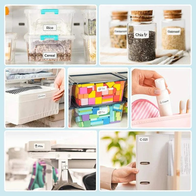 Marklife P15 Thermal Label Stickers Refill Rolls – Self-Adhesive Label Tape for P15, D30, P12 & Q30 Mini Printers