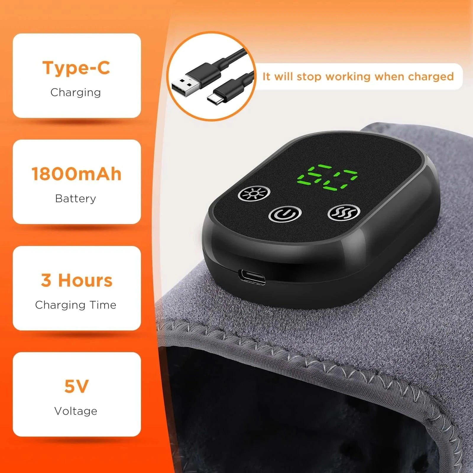 heated massage support wrap