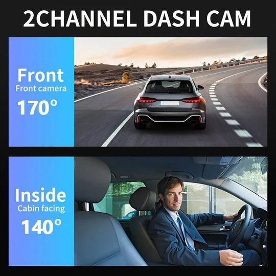Dash cam front and rear