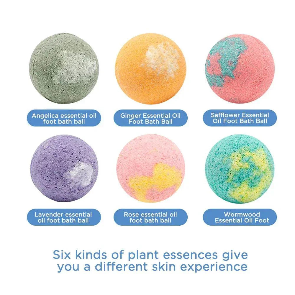 12Pcs/Set Bubble Small Bath Bombs Body Stress Relief Exfoliating Moisturizing Fragrances Aromatherapy SPA Salt Ball Skin Care.