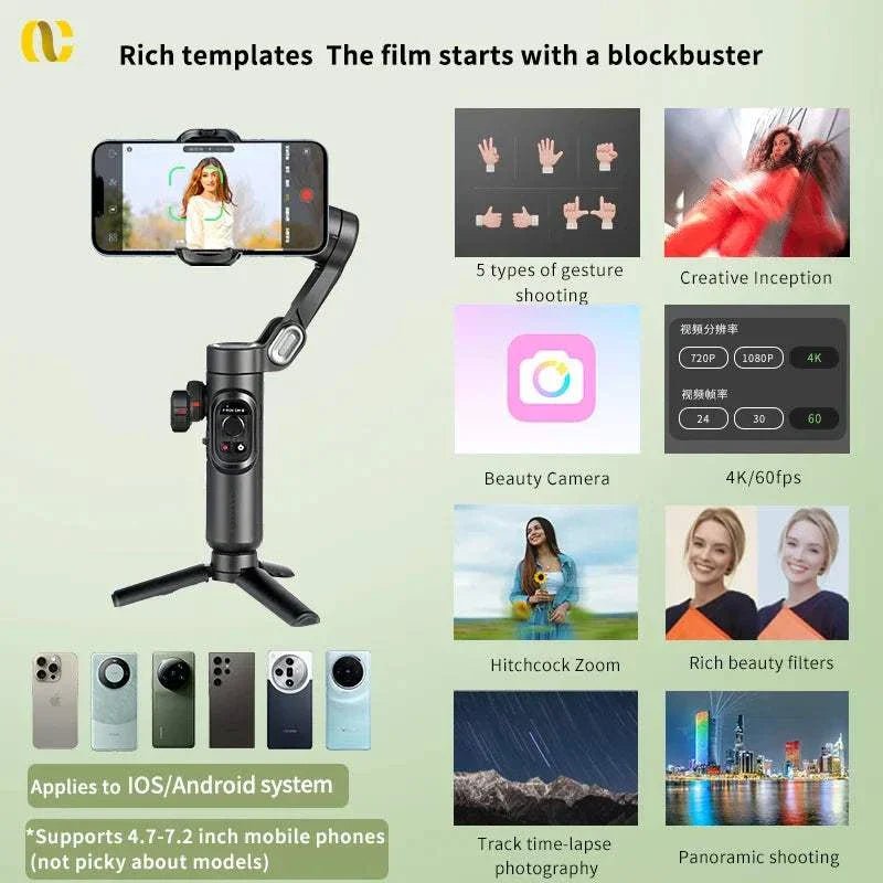 High-Performance AoChuan Gimbal for Smooth Filming.