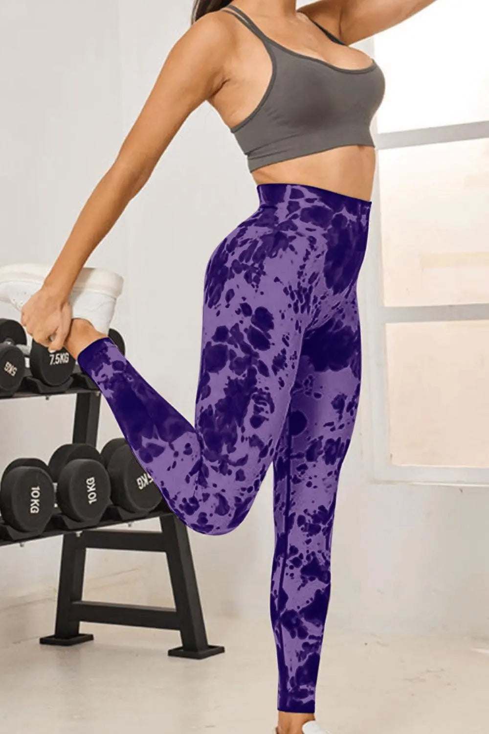 Tie-Dye High Waist Active Leggings  active leggings - Granted solutions