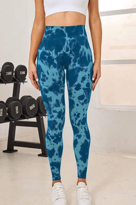 Tie-Dye High Waist Active Leggings  active leggings - Granted solutions