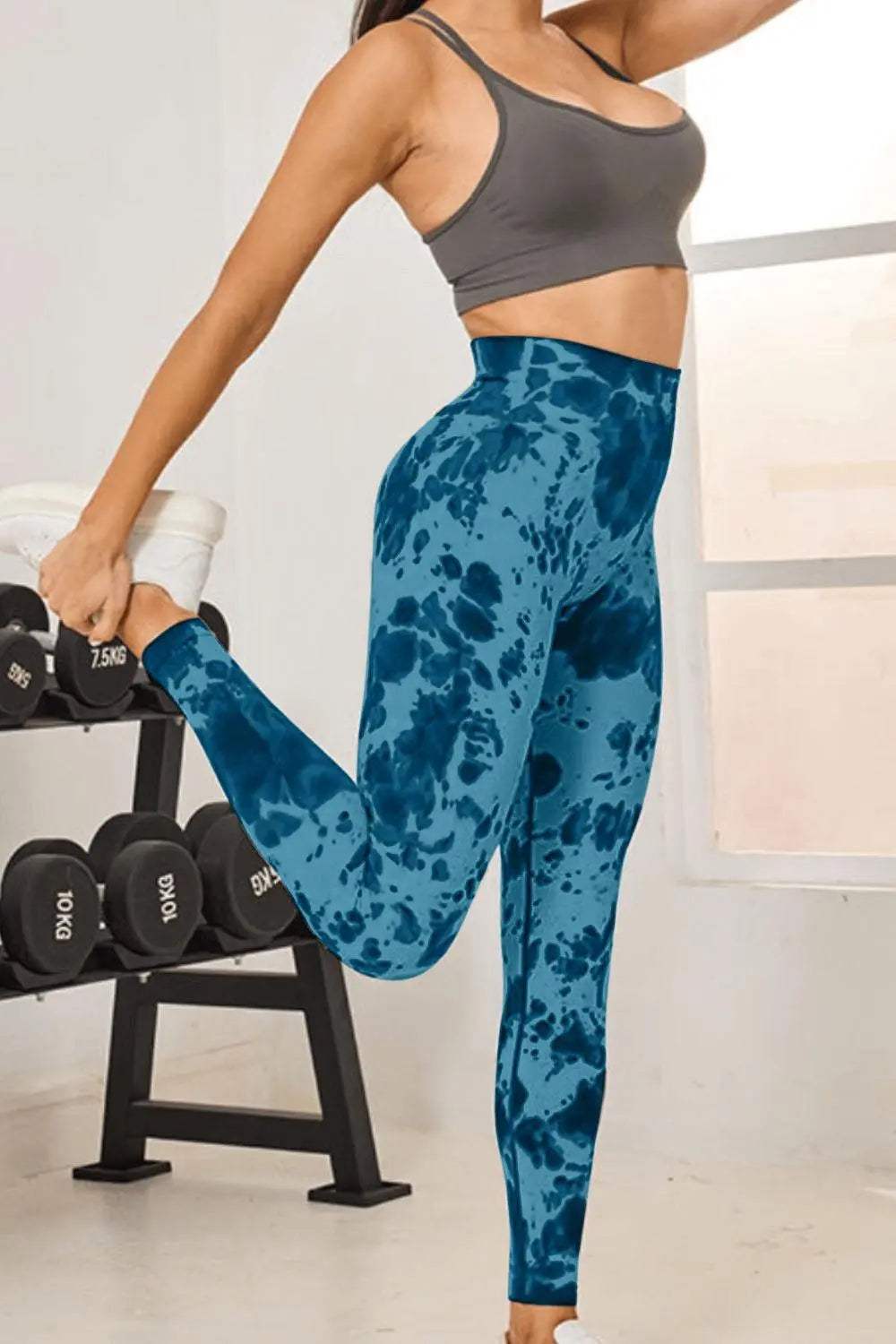 Tie-Dye High Waist Active Leggings  active leggings - Granted solutions