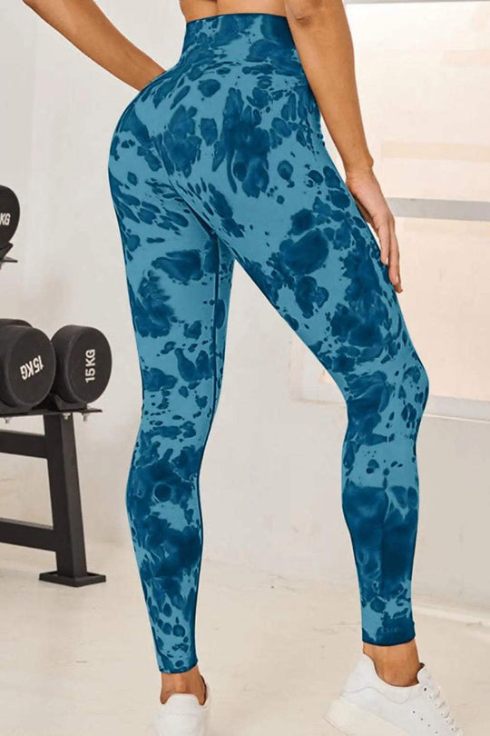 Tie-Dye High Waist Active Leggings  active leggings - Granted solutions